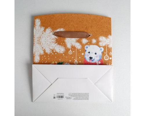 Пакет‒коробка «С Новым годом!», 23 × 18 × 11 см