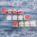 Украшение ёлочное "Домики в снегу" (набор 4 шт) 5,5х5,5 см, Микс