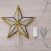 Фигура "Звезда золот. ёлочная" 15Х15 см, пластик, 10 LED, 2 метра провод, 240V МУЛЬТИ