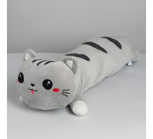 Мягкая игрушка-подушка «Кот», 75 см, цвет серый