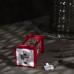 Светодиодная фигура «Фонарь с Дедом Морозом» 5.5 × 13 × 5.5 см, пластик, батарейки AG13х3, свечение тёплое белое
