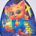 Рюкзак детский «Кот и граффити», 23×20,5 см, отдел на молнии