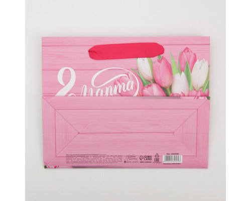 Пакет ламинированный горизонтальный «Женский день», MS 23 × 18 × 10 см