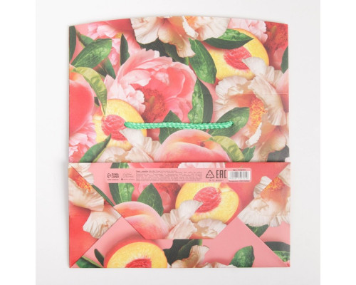 Пакет-коробка «Flower», 23 × 18 × 11 см