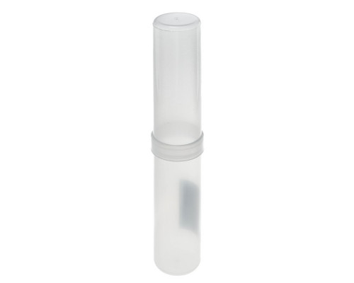 Пенал-тубус (40 х 205 мм) Calligrata, пластиковый, цвет прозрачный