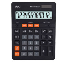 Калькулятор настольный DELI "М444" 12 разрядный, 205х155х35 мм, черный