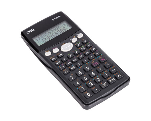 Калькулятор научный DELI ED-100MS, 10+2 разрядов, 300 функций, 157,3х77,3х20 мм, темно серый