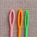 Набор игл для сшивания пряжи/шерсти, d = 2,05/3,05 мм, 7/9/15 см, 6 шт, цвет разноцветный