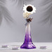 Набор подарочный "Эйфелева башня"(ваза, палочки с декором, свечи, аромамасло), лаванда