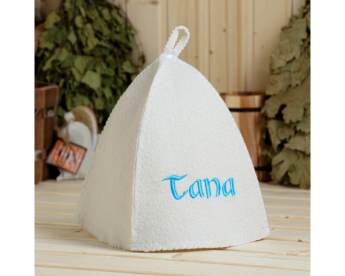 Шапка для бани с вышивкой "Tana"