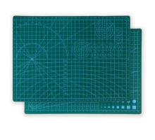 Мат для резки, трёхслойный, 30 × 21 см, А4, цвет зелёный