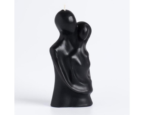 Свеча фигурная "Влюбленные", 12 см, черная
