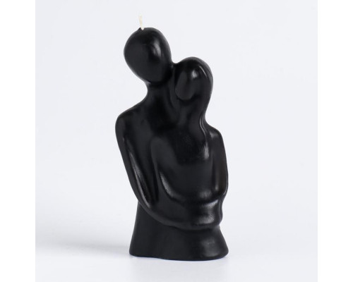 Свеча фигурная "Влюбленные", 12 см, черная