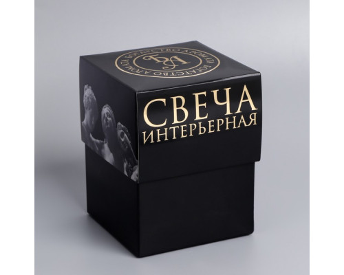 Свеча фигурная в подарочной коробке "Влюбленные", 12 см, белая