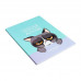 Ежедневник недатированный на склейке А5 64 листов, мягкая обложка "Сердитый котик"