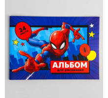Альбом для рисования А4, 24 л., Spider-man, Человек-паук