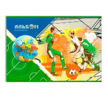 Альбом для рисования "Мировой футбол", 32 листа, А4