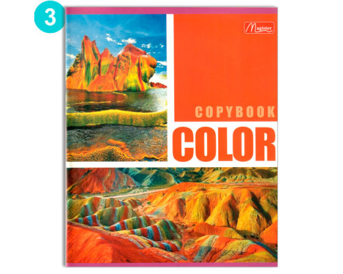 Тетрадь общая, 36 листов, Collage in Color, клетка