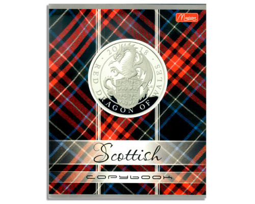 Тетрадь общая, 48 листов, Scottish Copybook, клетка