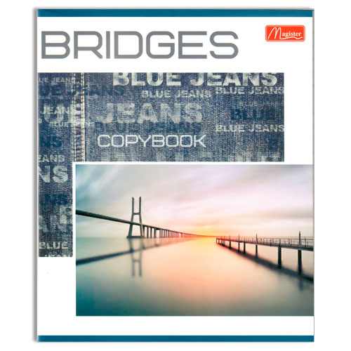 Тетрадь общая, 48 листов, Bridges & Jeans, линия