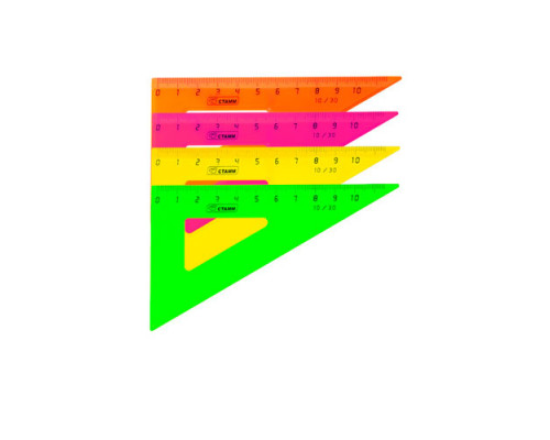 Треугольник 10 см 30* «Стамм», цвет Микс