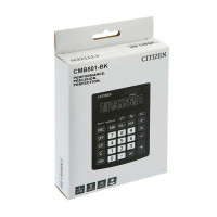 Калькулятор настольный 8-разрядный, Citizen Business Line, CMB801BK, двойное питание, 103 х 138 х 24 мм, цвет чёрный