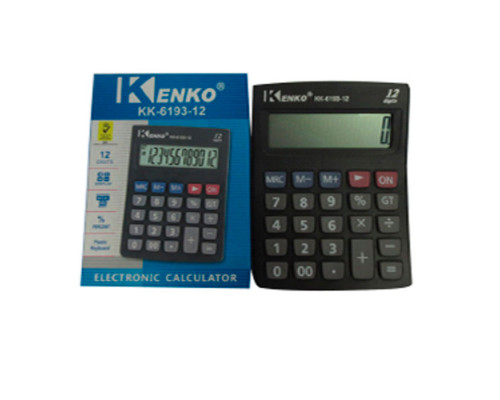 Калькулятор настольный "Kenko", KК - 6193 - 12, 12-разрядный, чёрный