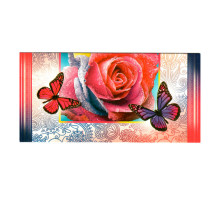 Конверт для денег "Роза с бабочками"