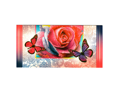 Конверт для денег "Роза с бабочками"