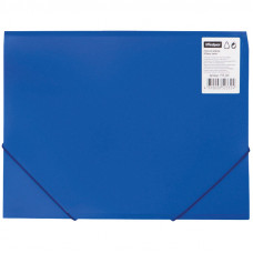 Папка на резинках OfficeSpace, A4 пластиковая, синяя