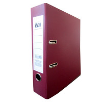 Папка-регистратор "Hatber VK", А4, корешок 80мм, с арочным механизмом, ПВХ покрытие, металлический уголок, цвет Микс