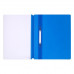 Папка-скоросшиватель Calligrata, А4, 120 мкм, синяя, прозрачный верх
