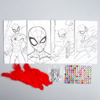 Набор для рисования "Человек-паук" 35 предметов, 17,5 см х 11,5 см х 3 см