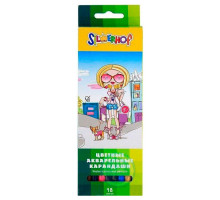 Карандаши акварельные Silwerhof "Funky Style", 18 цветов, в картонной упаковке