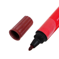 Маркер перманентный, двухсторонний, круглый, 5 мм/3 мм, красный, CALLIGRATA 1150