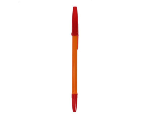 Набор ручек шариковых 3 цвета, стержень 0,7 мм, синий, красный, черный, корпус оранжевый