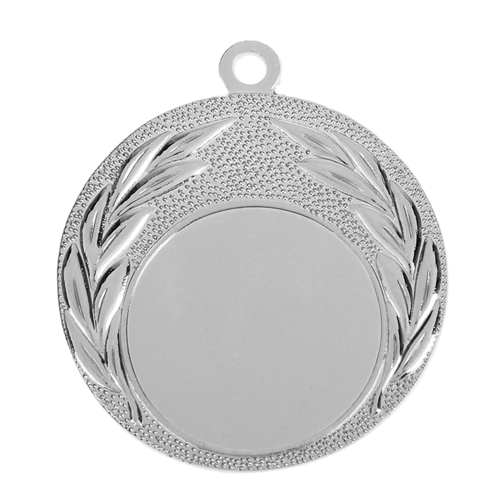 Медаль под нанесение, серебро, d=4 см
