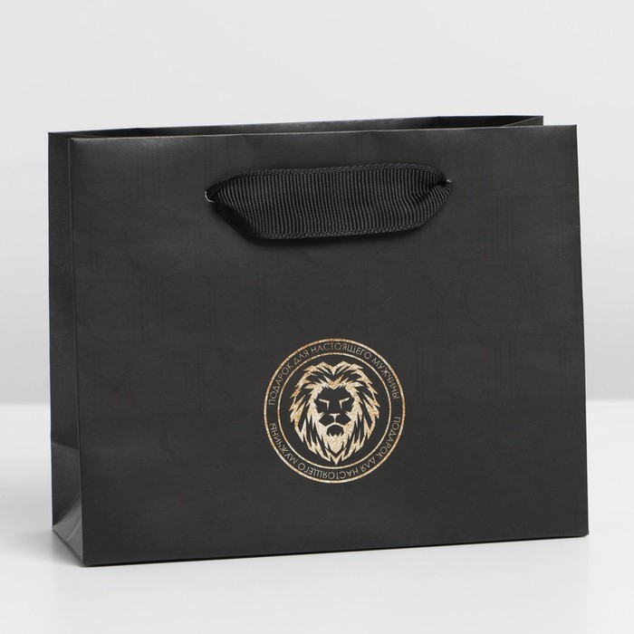 Пакет ламинированный горизонтальный «Лев», S 12 × 15 × 5,5 см