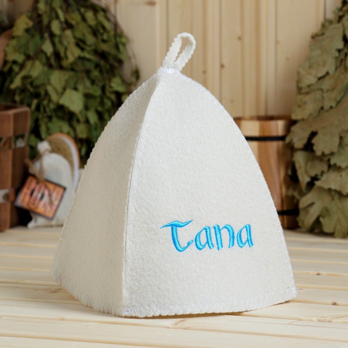 Шапка для бани с вышивкой Tana