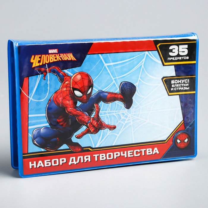 Набор для рисования Человек-паук 35 предметов, 17,5 см х 11,5 см х 3 см